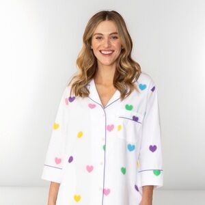 Print Fresh Pajamas Anthropologie 2X Queen Of Hearts Organic Cotton Pajamas Set